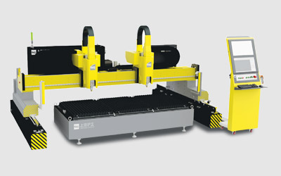 HGLE系列超大幅面龍門式雙頭平面激光切割機 HGLE系列超大幅面龍門式雙頭平面激光切割機